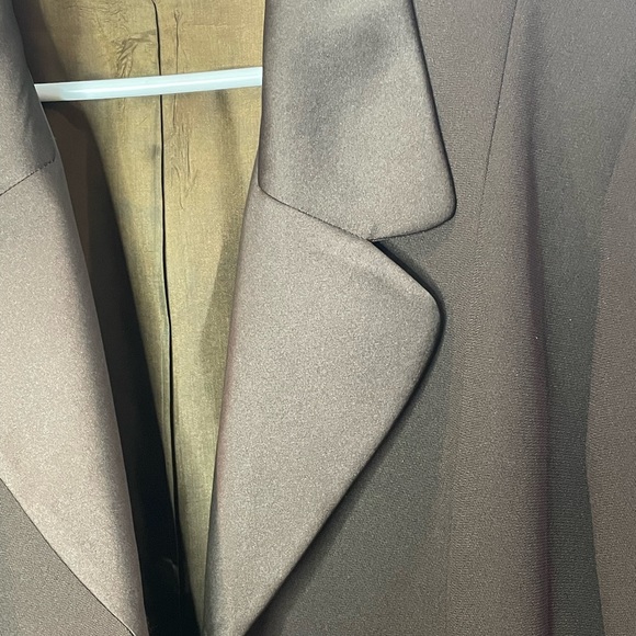Vtg 80’s Albert Nipon Blazer Suits Brown Size 14 - Picture 6 of 16